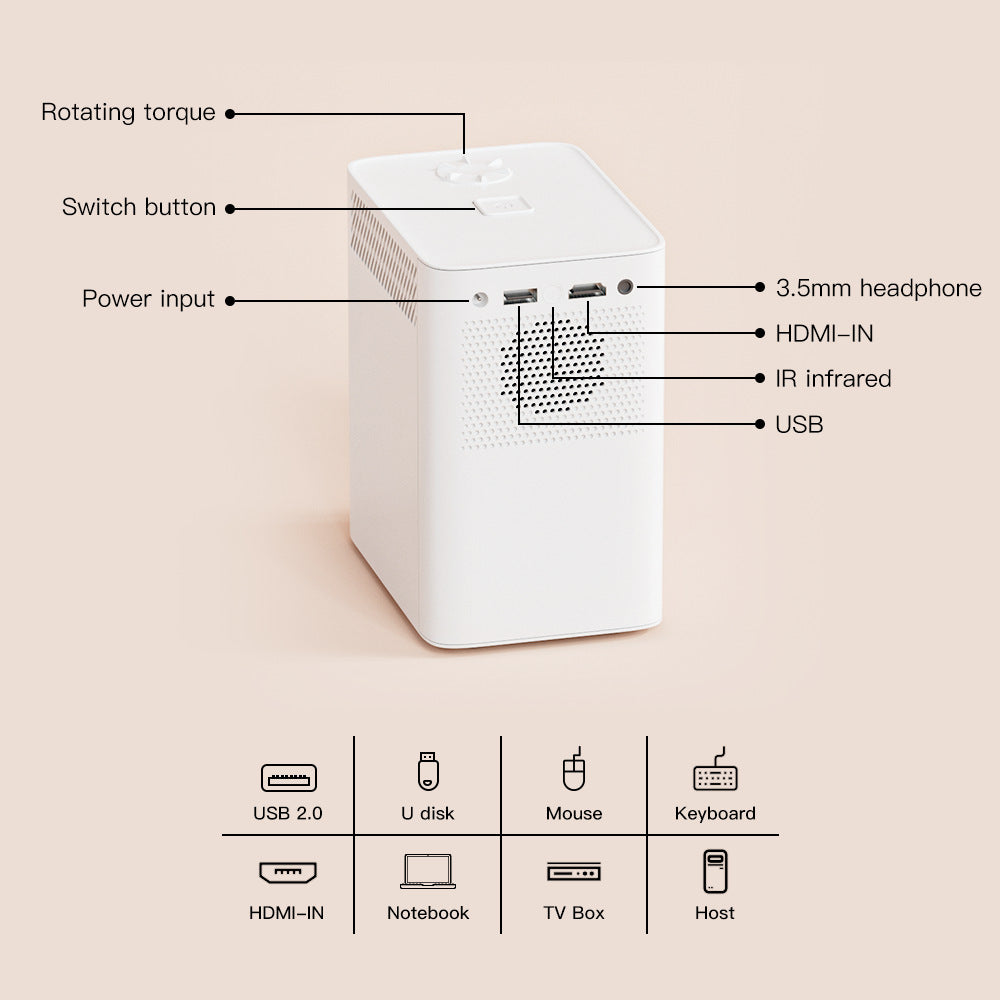 S30Max 720p Portable Smart Projector with Bluetooth
