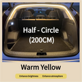 Car high brightness trunk lighting ambient light interior decoration LED wiring free automatic sensing tailgate light strip