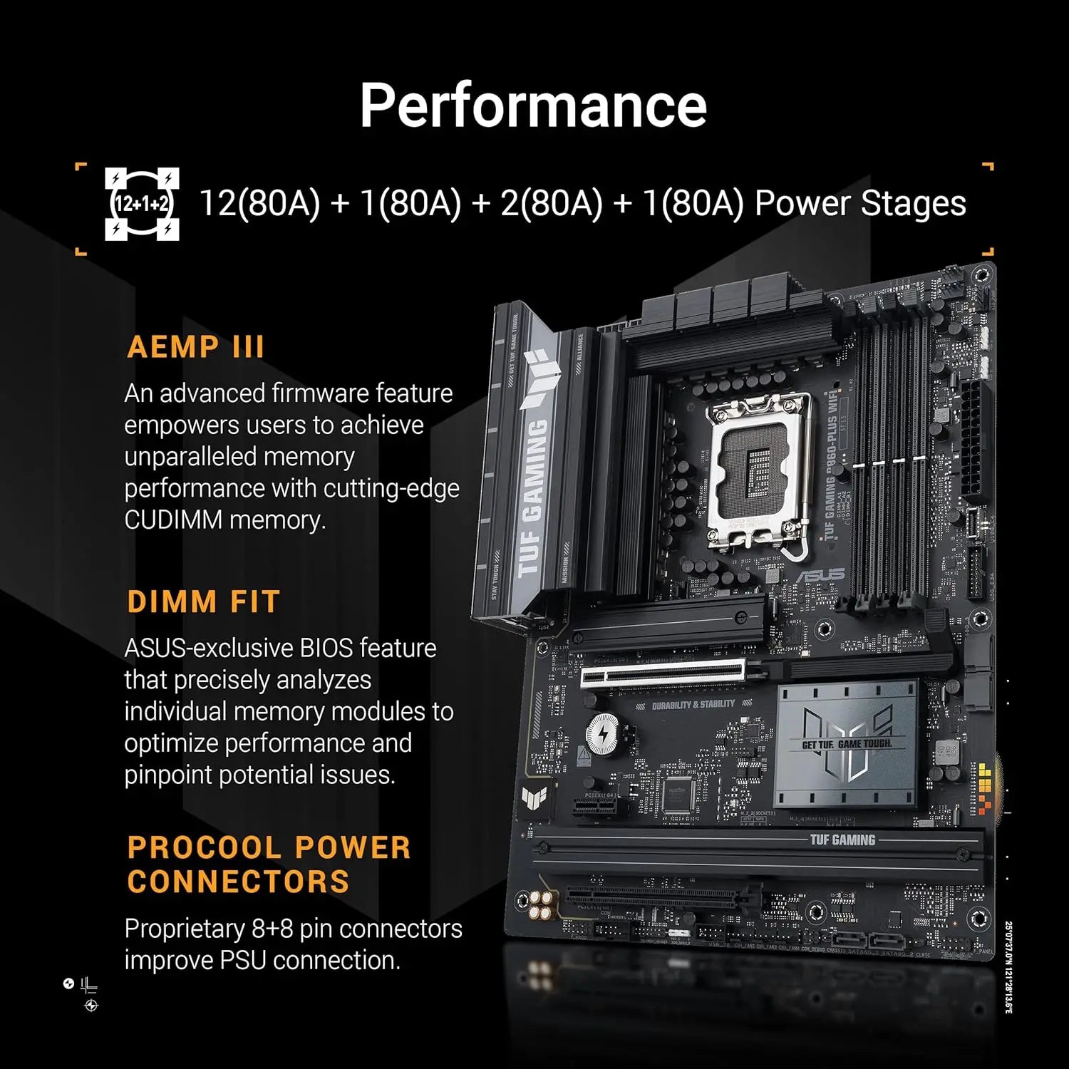 Gaming B860-PLUS WiFi ATX Motherboard, Intel Core Ultra Ready, AI PC, DDR5, PCIe 5.0, M.2 Slots
