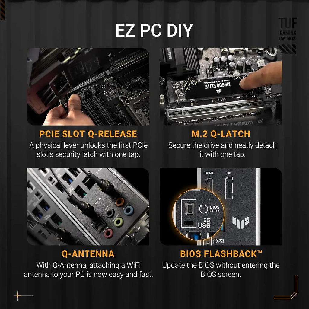 Gaming B860-PLUS WiFi ATX Motherboard, Intel Core Ultra Ready, AI PC, DDR5, PCIe 5.0, M.2 Slots