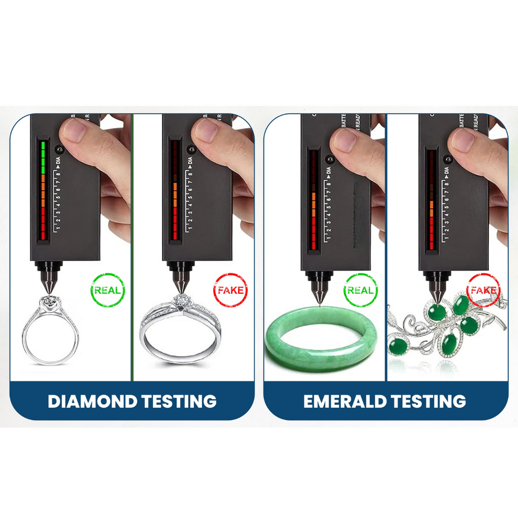 GTE Gold Silver Diamond Tester Selector Gemstone Jewelers Testing Kit Digital Electronic Tool