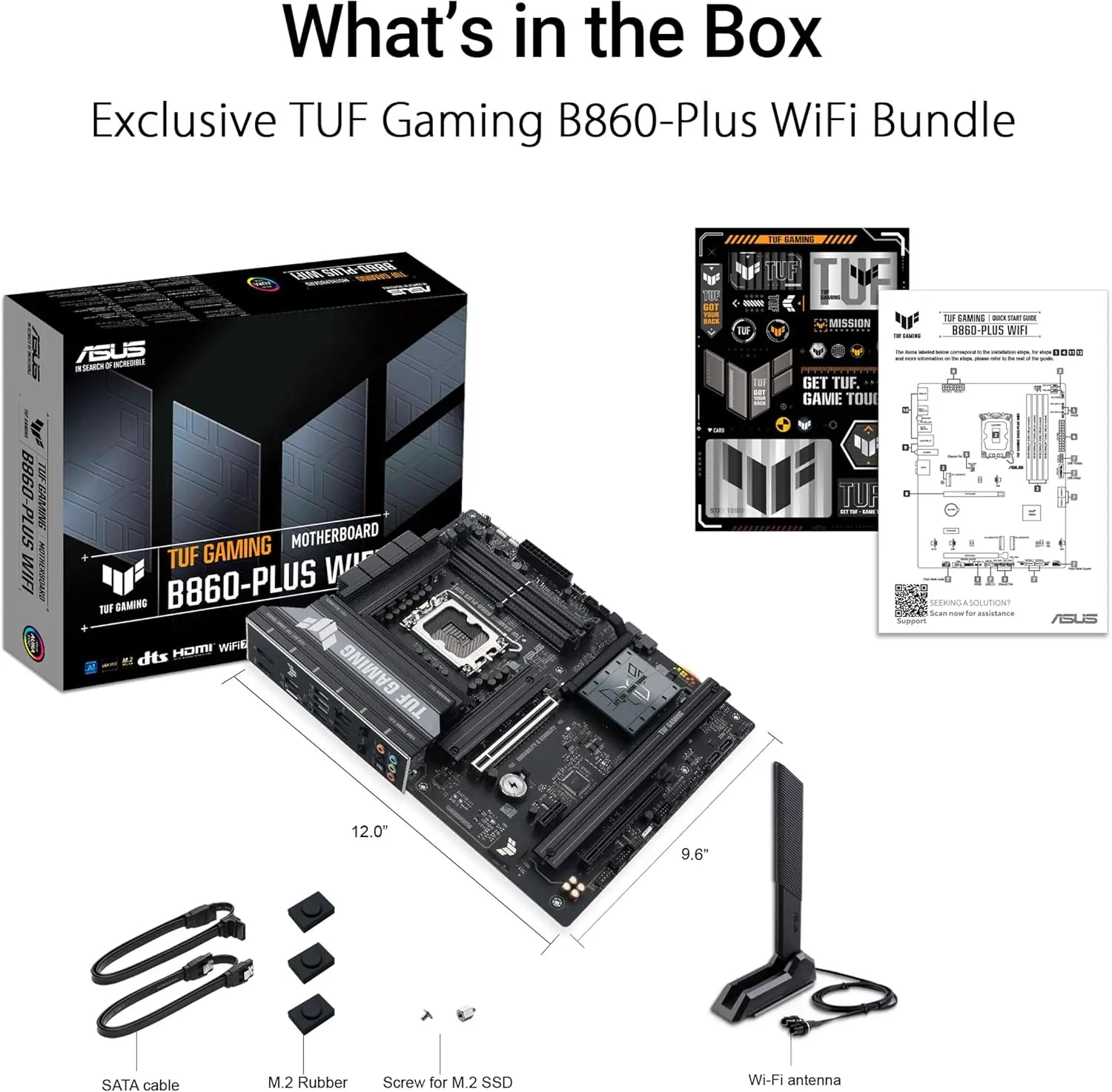 Gaming B860-PLUS WiFi ATX Motherboard, Intel Core Ultra Ready, AI PC, DDR5, PCIe 5.0, M.2 Slots