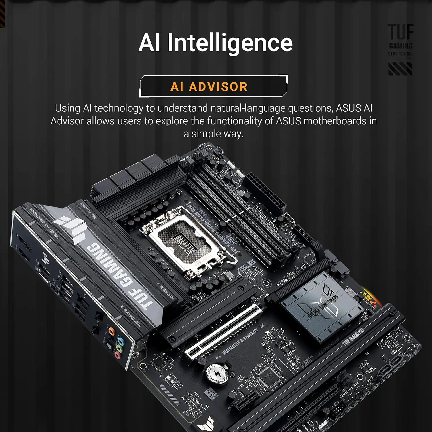 Gaming B860-PLUS WiFi ATX Motherboard, Intel Core Ultra Ready, AI PC, DDR5, PCIe 5.0, M.2 Slots
