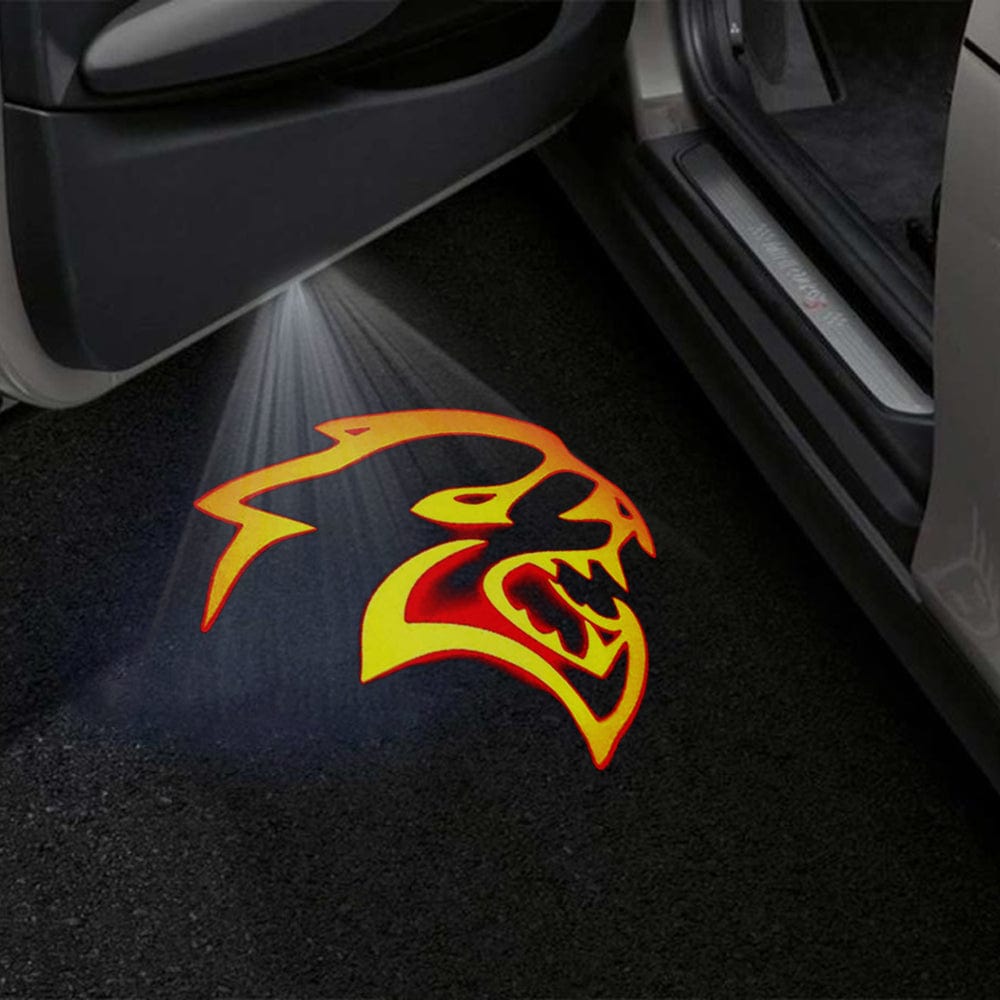 Dodge Challenger 3rd Gen Premium Door Puddle Lights Multiple Designs 2008-2023