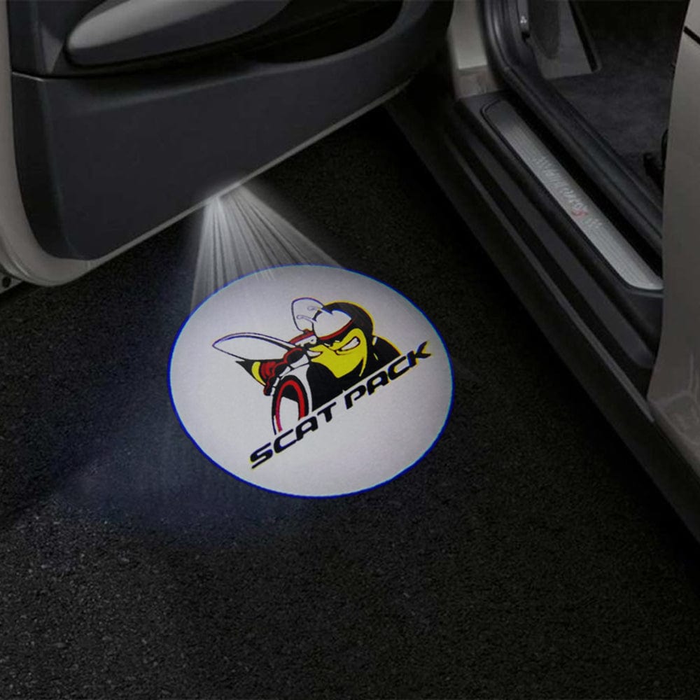 Dodge Challenger 3rd Gen Premium Door Puddle Lights Multiple Designs 2008-2023