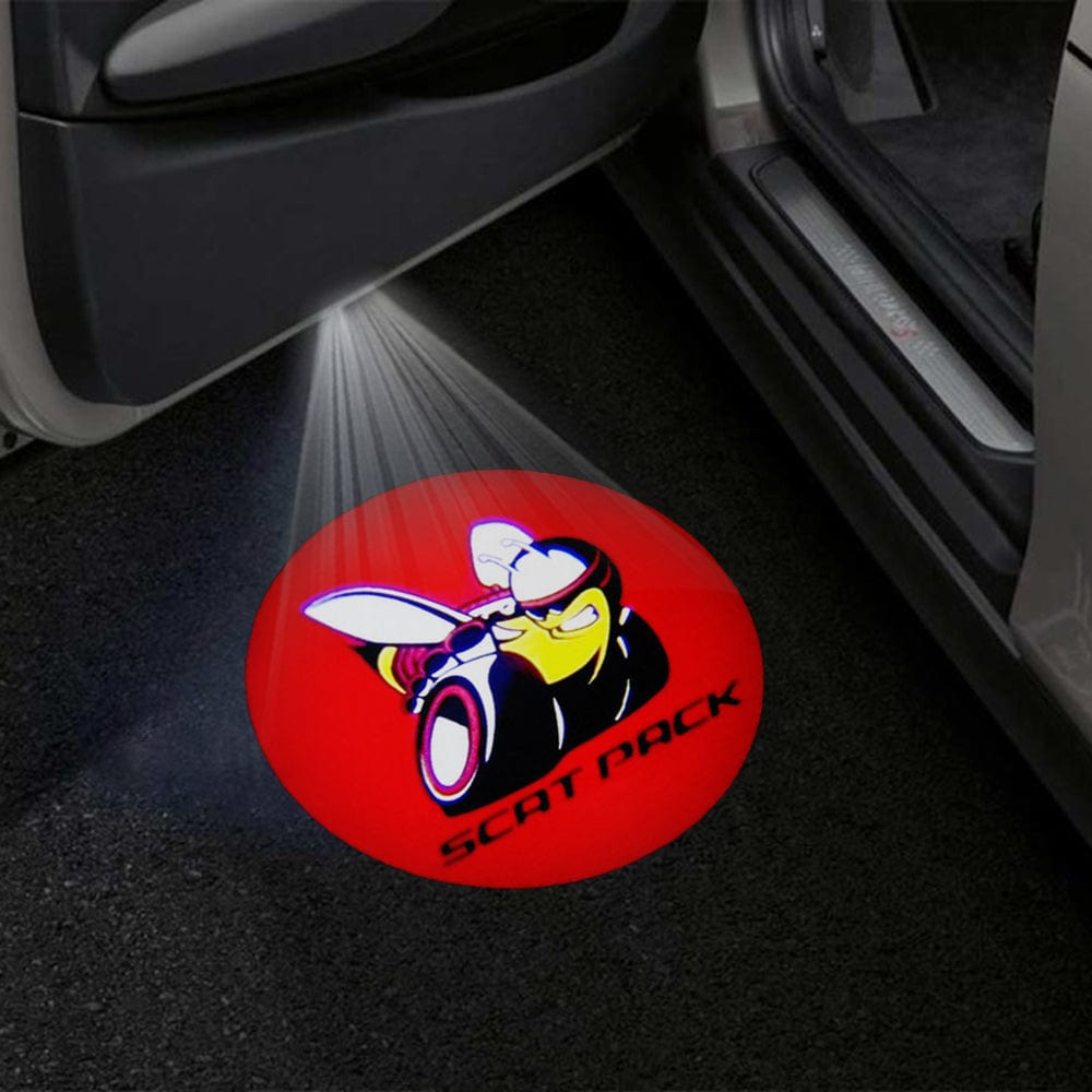 Dodge Challenger 3rd Gen Premium Door Puddle Lights Multiple Designs 2008-2023