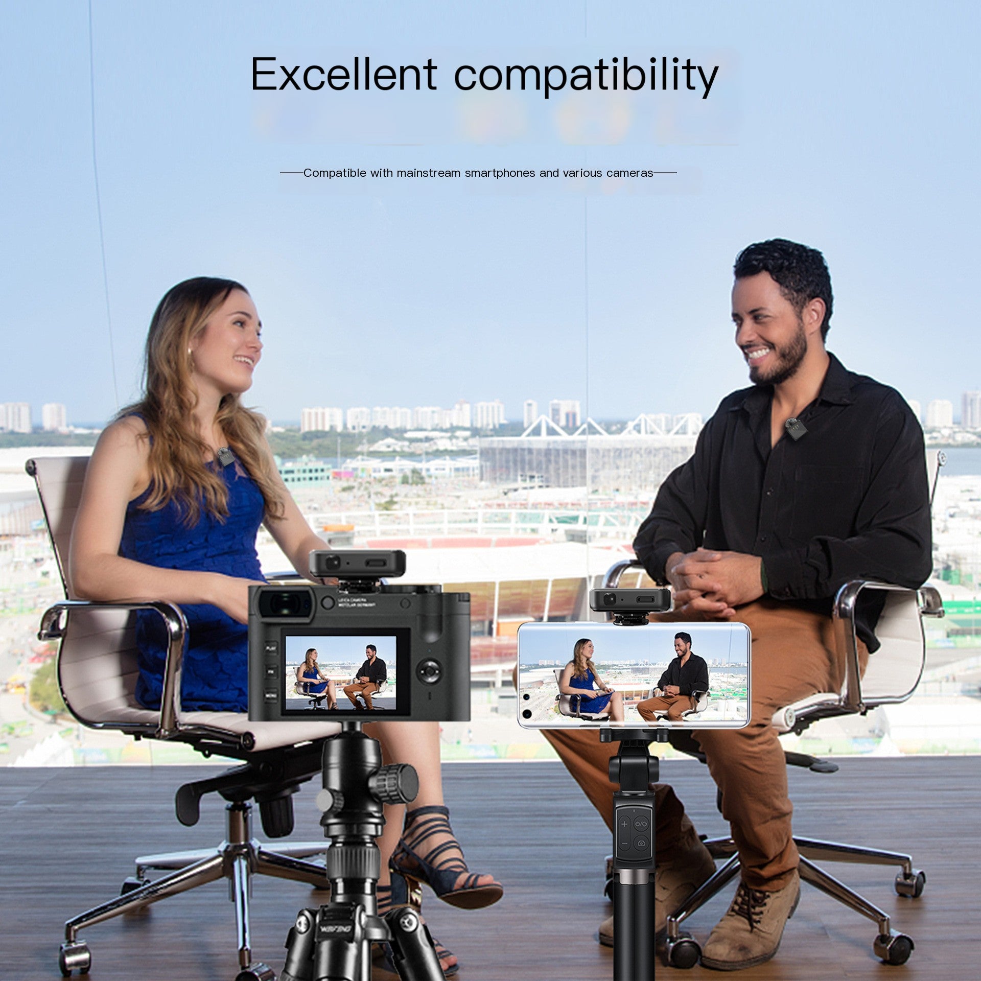 Wireless Lavalier Microphone for Live Streaming & KTV